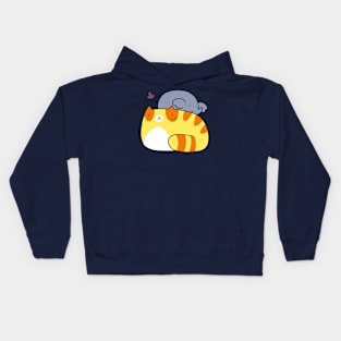 Tiny Elephant and Tabby Kids Hoodie